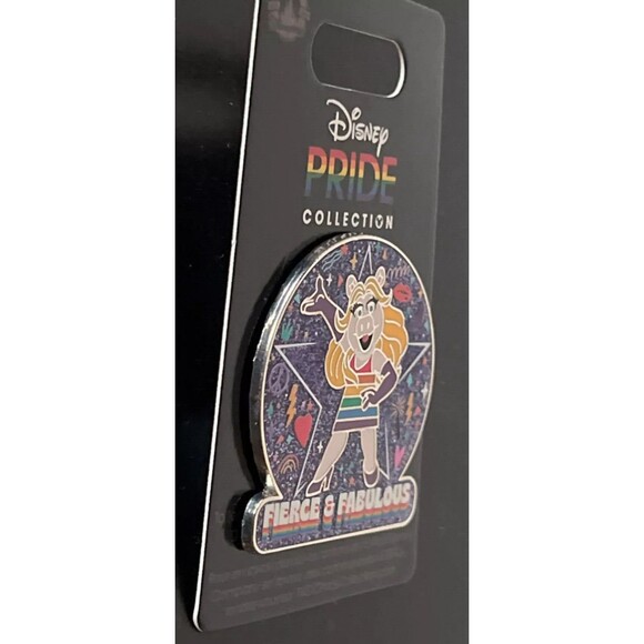 Miss Piggy The Muppets Disney Pride Collection Fierce And Fabulous Pin 2023 NEW - Picture 3 of 4